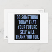 今日は何かをする ポストカード (正面/裏面)