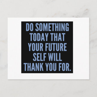 今日は何かをする ポストカード