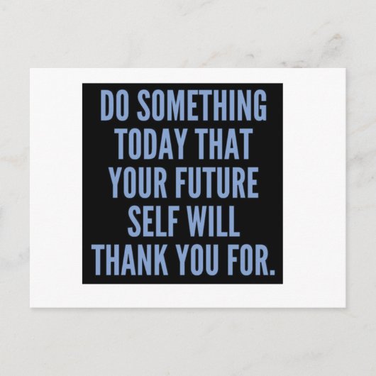 今日は何かをする ポストカード (正面)