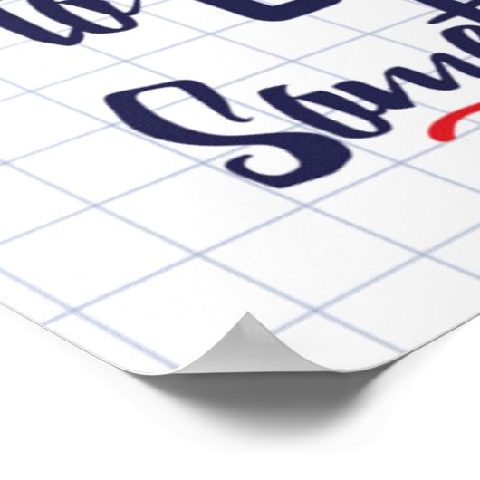 今日は何か新し学い日だ ポスター (角)