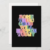 今日は何か良いことが起こる感動的。 シーズンカード (正面/裏面)