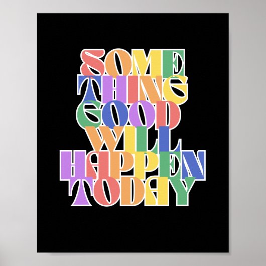 今日は何か良いことが起こる感動的。 ポスター (正面)