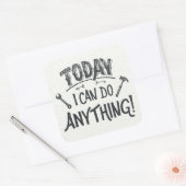 今日は何でもできる スクエアシール (封筒)