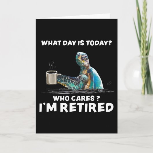 今日は何の日かカメの海気に カード (正面)