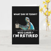 今日は何の日かカメの海気に カード (黄色い花)