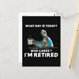 今日は何の日かカメの海気に ポストカード