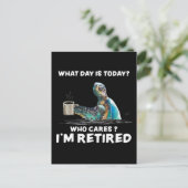 今日は何の日かカメの海気に ポストカード (スタンド正面)