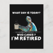 今日は何の日かカメの海気に ポストカード (正面)