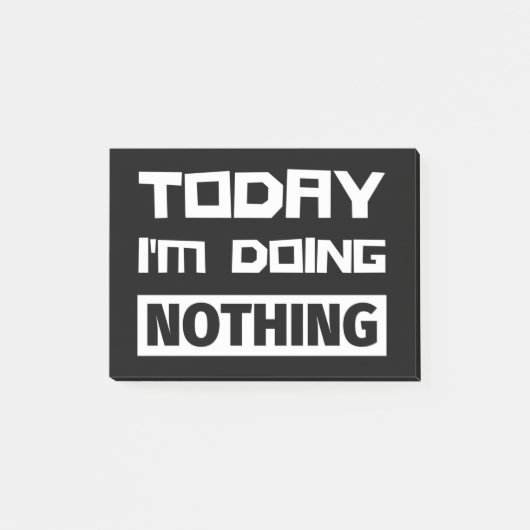 今日は何もしてない ポストイット (正面)