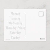 今日は何日? ポストカード (裏面)