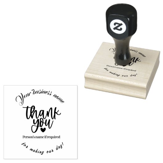 今日は作ってくれてありがとう! ラバースタンプ (押印)