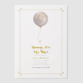 今日は俺の日だ！誕生日パーティー ベラム紙招待状 (正面)