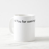 今日は働来いてくれてありがとう コーヒーマグカップ (正面左)