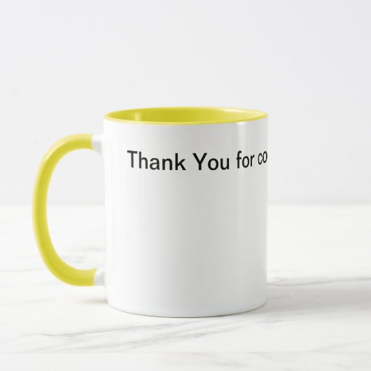 今日は働来いてくれてありがとう マグカップ (左)