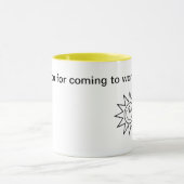 今日は働来いてくれてありがとう マグカップ (中央)