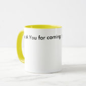 今日は働来いてくれてありがとう マグカップ (正面左)