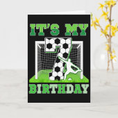 今日は僕の7歳の誕生日 おもしろい7歳の誕生日Tシャツ カード (黄色い花)