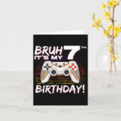 今日は僕の7歳の誕生日! ビデオゲーム7歳の誕生日 ゲーム カード (黄色い花)
