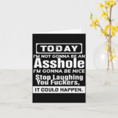 今日は優しくするつもりだ、穴にはならない  カード (黄色い花)