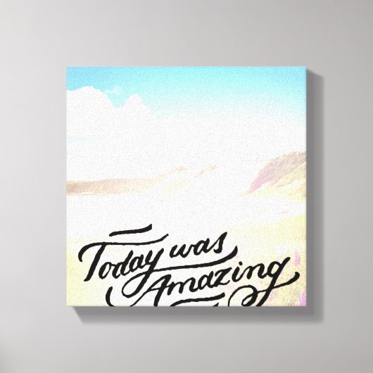 今日は凄かった キャンバスプリント (正面)