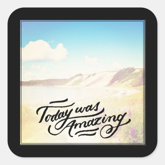 今日は凄かった スクエアシール (正面)