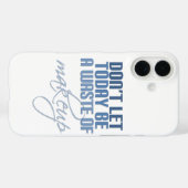 今日は化粧の無駄遣いをするな Case-Mate iPhoneケース (裏面 (横))