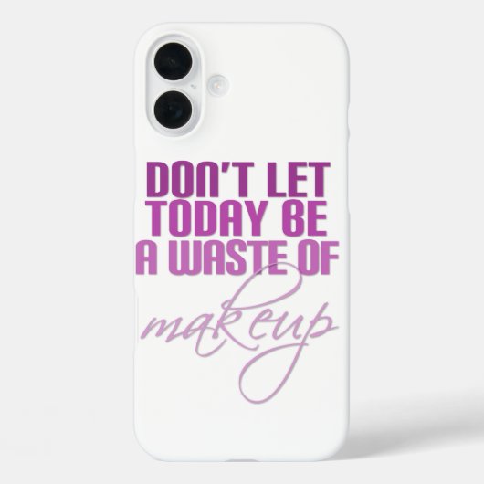今日は化粧の無駄遣いをするな Case-Mate iPhoneケース (裏面)