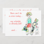 今日は危機は起きない…レディユーモアのある文字 シーズンカード (正面/裏面)