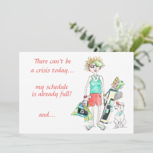 今日は危機は起きない…レディユーモアのある文字 シーズンカード (スタンド正面)