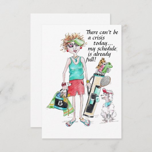 今日は危機は起きない…私の予定は良い (正面/裏面)