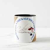 今日は厚いクッキーが値打ちだ！ ツートーンマグカップ (中央)