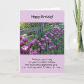 今日は友達に言ってもらえる日だ…… サンキューカード (正面)