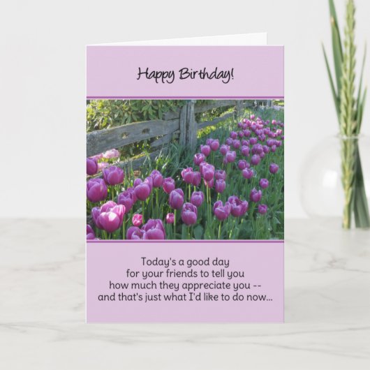 今日は友達に言ってもらえる日だ…… サンキューカード (正面)