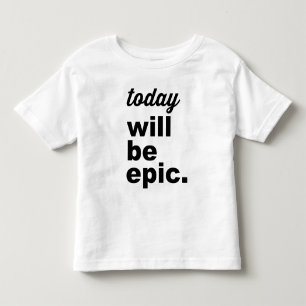 今日は叙事詩のモダンな幼児のTシャツです トドラーTシャツ