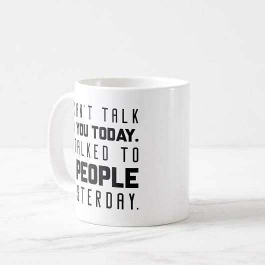 今日は君と話せない コーヒーマグカップ (正面左)