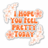 今日は君の感じ望みかわいらしだ シール (正面)