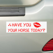 今日は君の馬にキスをしたかね バンパーステッカー (車上)