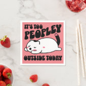 今日は外は人が多すぎる スタンダードカクテルナプキン (インサイチュ)