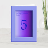 今日は多いの？ カード (正面)