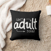 今日は大人おもしろいにならない白黒引用文ことわざ クッション (ブランケット)