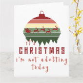 今日は大人にならないクリスマスだ カード (黄色い花)