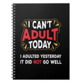 今日は大人にならない – 昨日のノートに添付 ノートブック (正面)