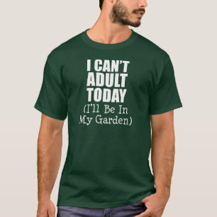 今日は大人になれない(庭にいる)(暗い) Tシャツ