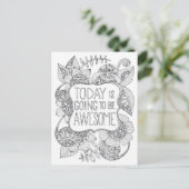 今日は大人の色素晴らし色になる ポストカード (スタンド正面)