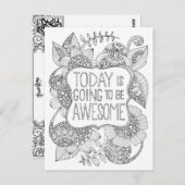 今日は大人の色素晴らし色になる ポストカード (正面/裏面)