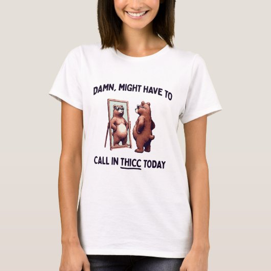 今日は太っちょを呼び寄せる必要があるかも Tシャツ (正面)