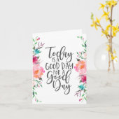 今日は好い日だ カード (黄色い花)