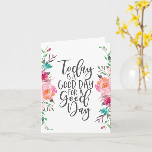 今日は好い日だ カード (黄色い花)