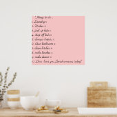 今日は好きだった？ ポスター (キッチン)