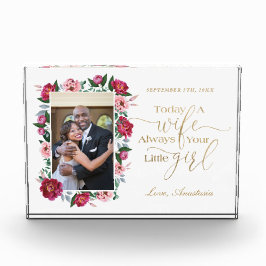 今日は妻、常に小さな女の子フローラ フォトブロック